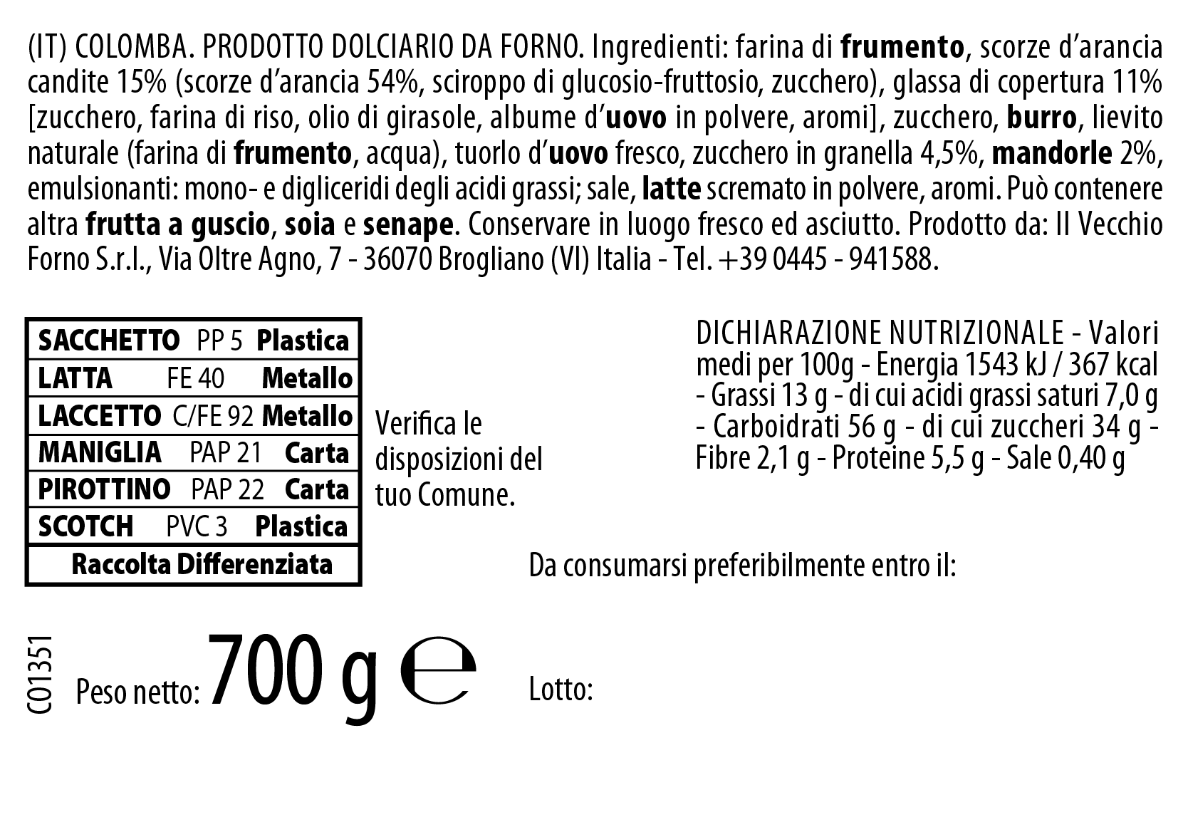 Cds_IngrendientiColombaTradizionale_Pasqua2026